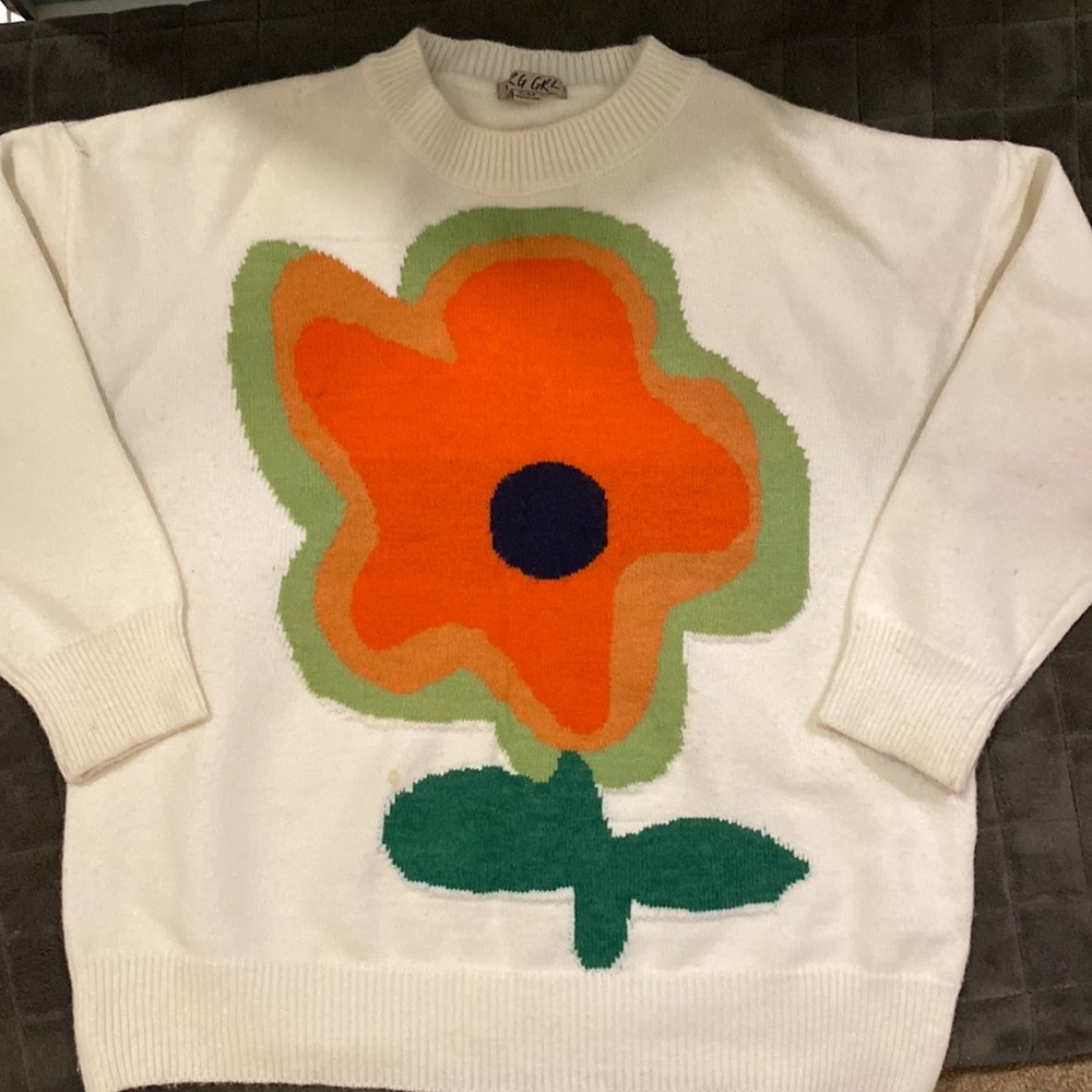 Oversized poppy sweater
